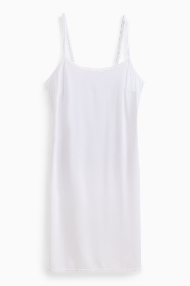 Damen - Unterkleid - weiß