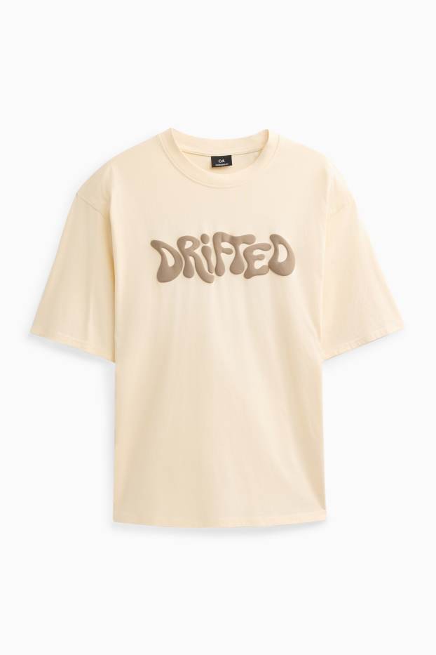 Herren - T-Shirt - Oversized - beige