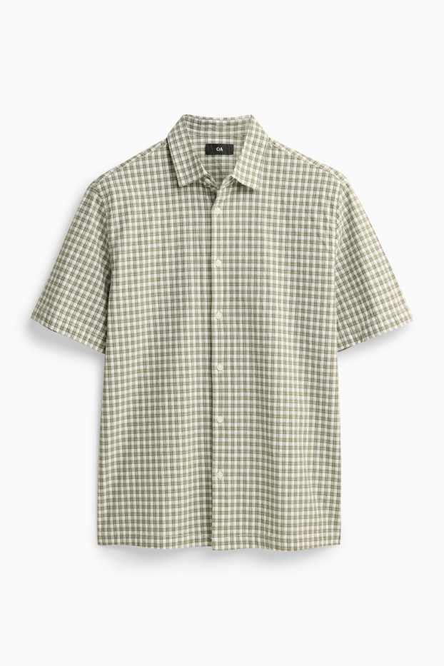 Herren - Hemd - Regular Fit - Kent - kariert - grün