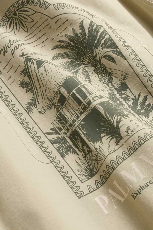 Herren - T-Shirt - Relaxed Fit - hellgrau