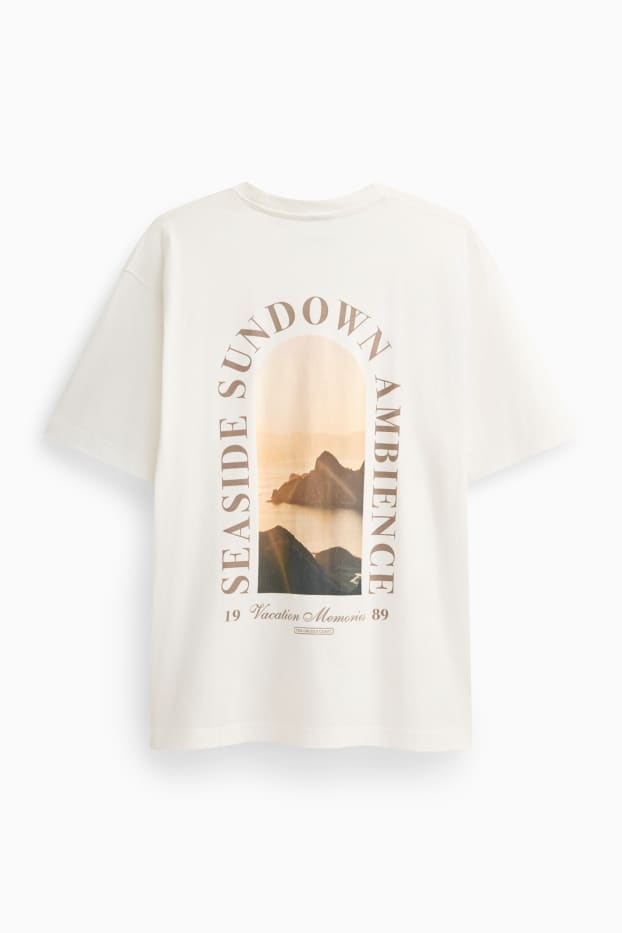 Unisex - T-Shirt - Relaxed Fit - weiß