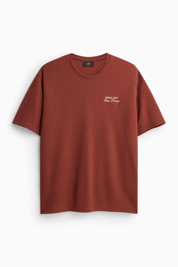 Men - T-shirt - brown