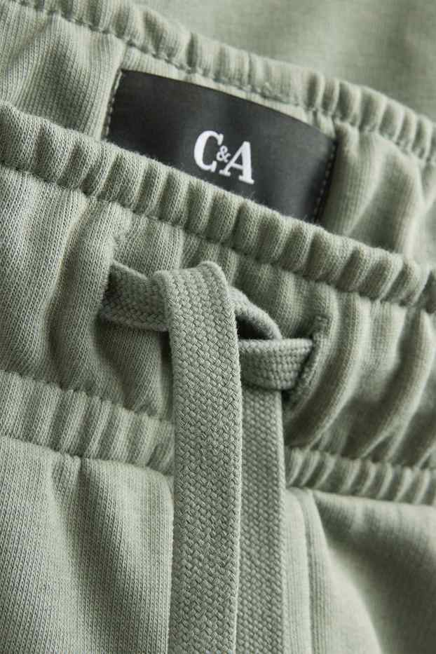 Pánské - Teplákové šortky - šedá