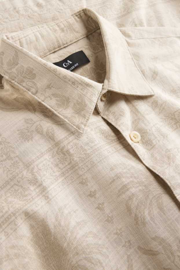 Heren - Overhemd - beige