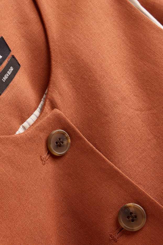 Women - Waistcoat - terracotta