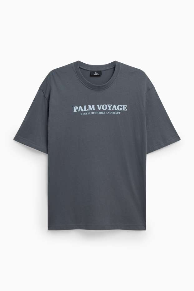 Herren - T-Shirt - Regular Fit - dunkelgrau