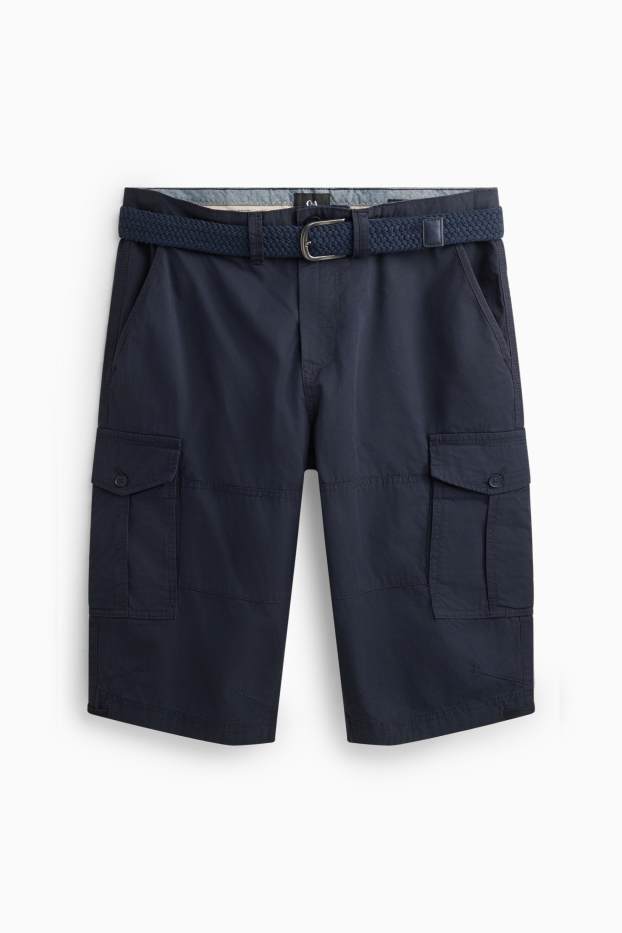 Hombre - Shorts en denim - azul