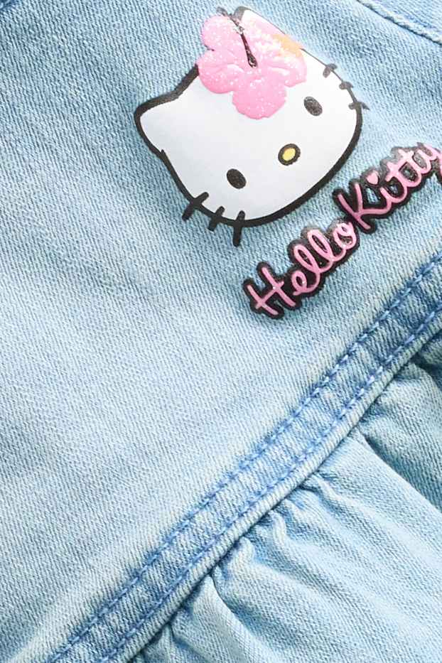 Děti - dívky - Hello Kitty - džínová sukně s páskem - džíny - modré