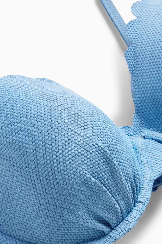 Women - Underwire bikini top - padded - LYCRA® XTRA LIFE™ - blue