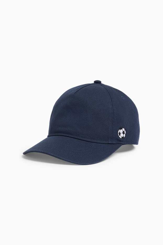 Kinder Jungen - Fußball - Baseballcap - blau