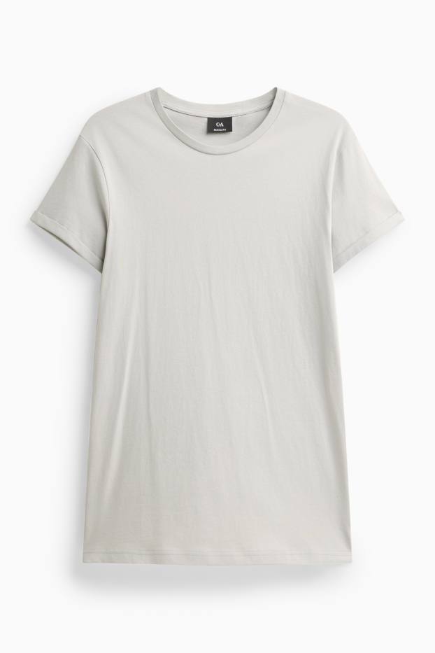 Uomo - T-shirt - slim fit - grigio