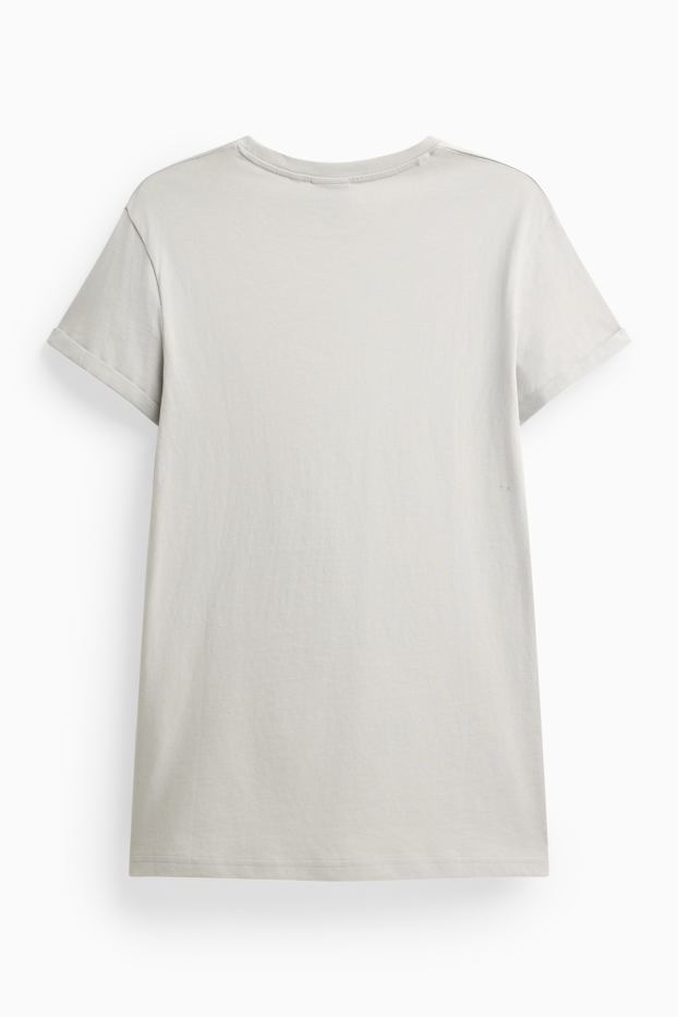 Uomo - T-shirt - slim fit - grigio