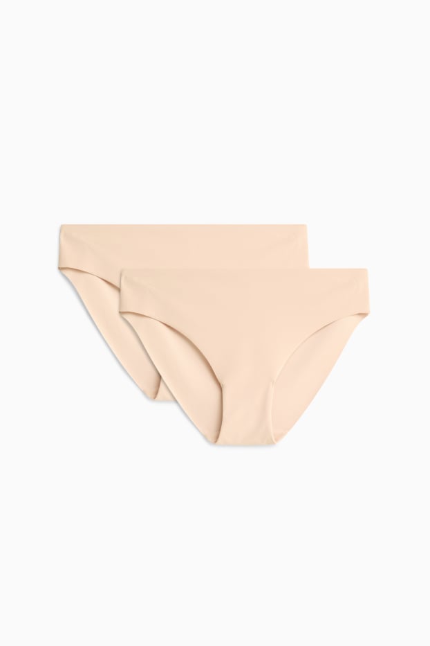 Dona - Paquet de 2 - calces invisibles - beix