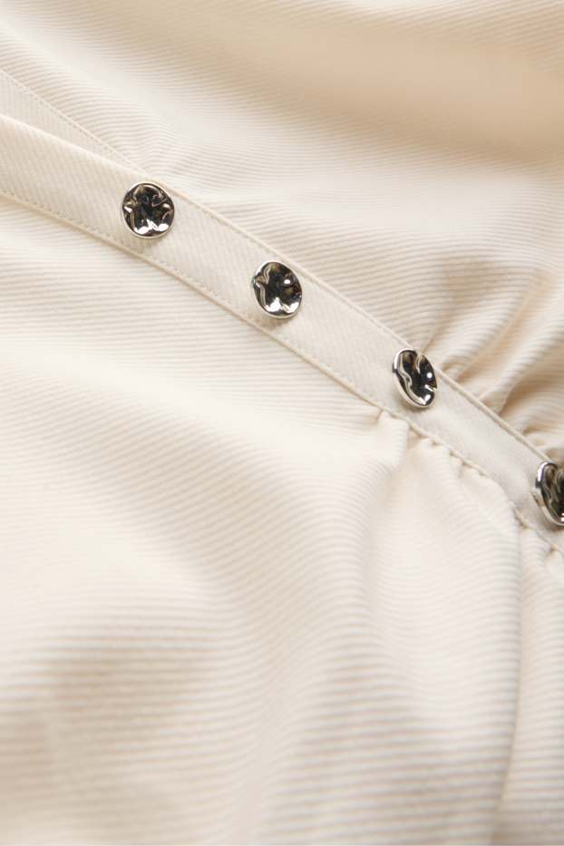 Women - Bodycon dress - textured - creme