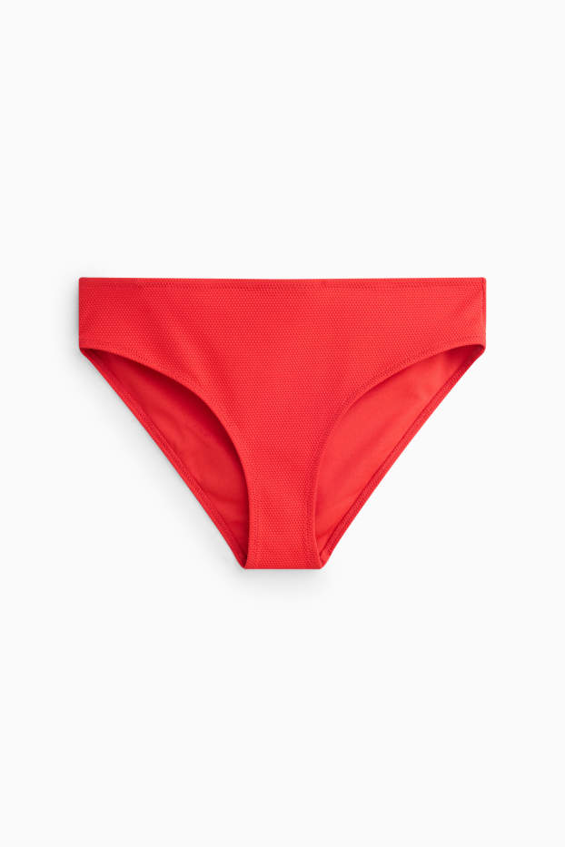 Dames - Bikinibroek - mid waist - rood