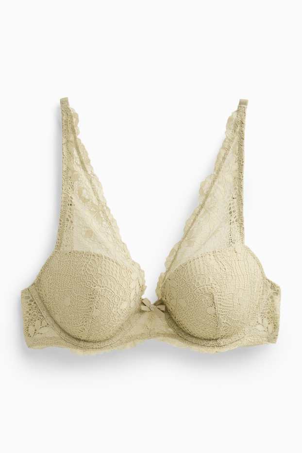 Dona - Sostenidors amb cèrcol - PLUNGE - enconxats - verd clar