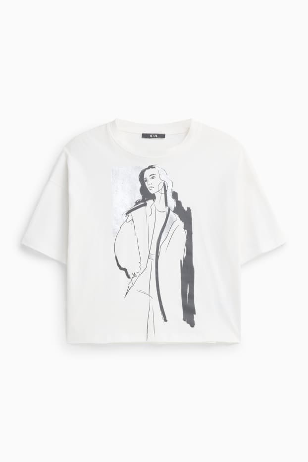 Femmes - T-shirt - blanc