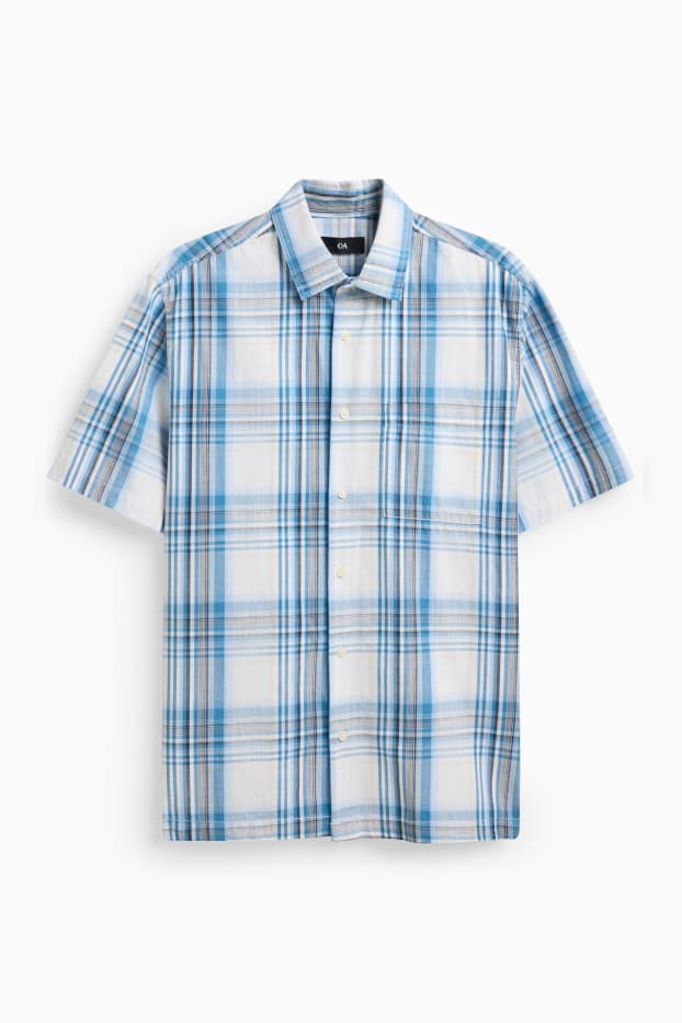 Heren - Overhemd - blauw