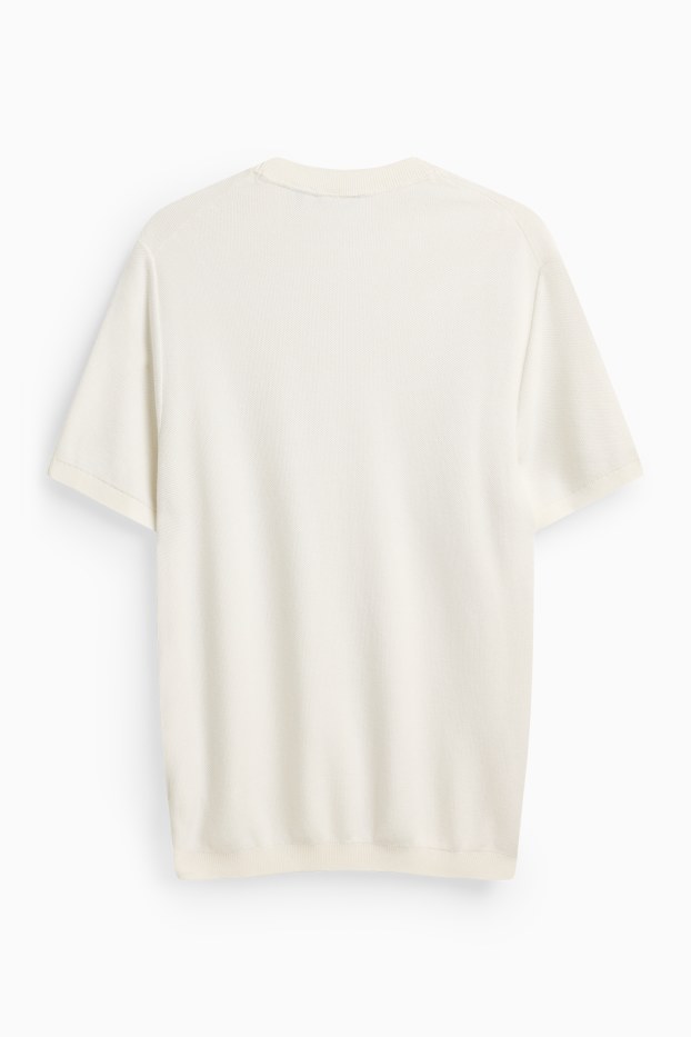 Heren - Trui - crème wit