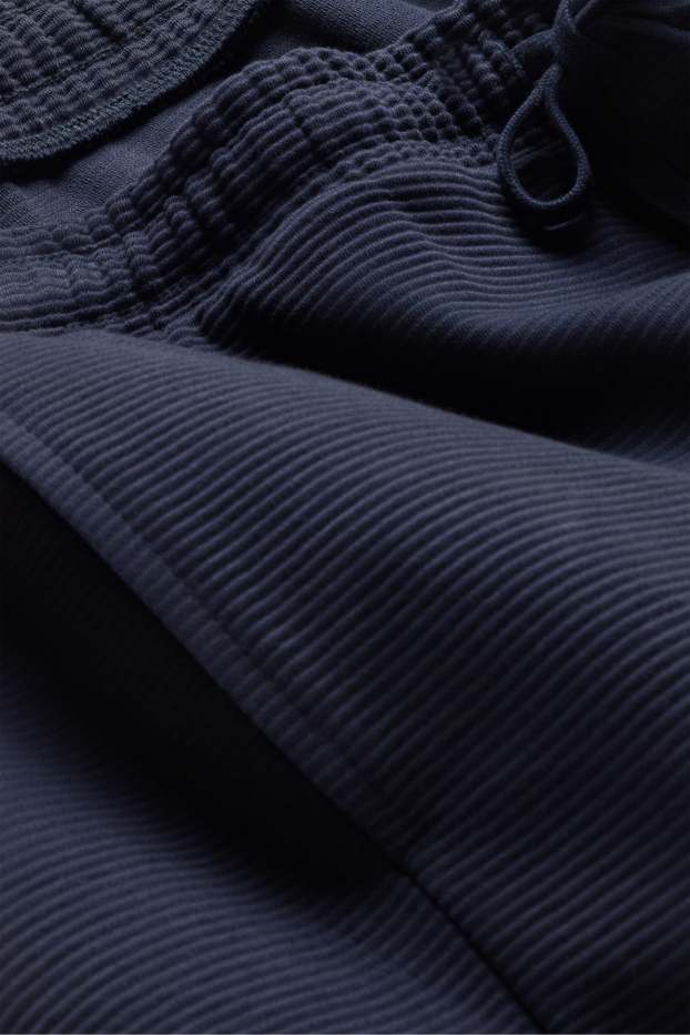 Bărbați - Pantaloni scurți - reiați - albastru închis