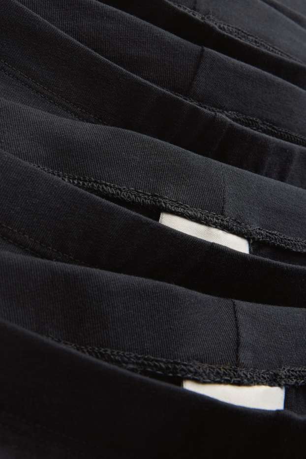 Bambine - Confezione da 5 - bermuda stile ciclista - nero