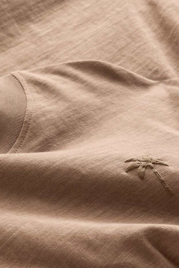 Home - Samarreta de màniga curta - regular fit - marró fosc