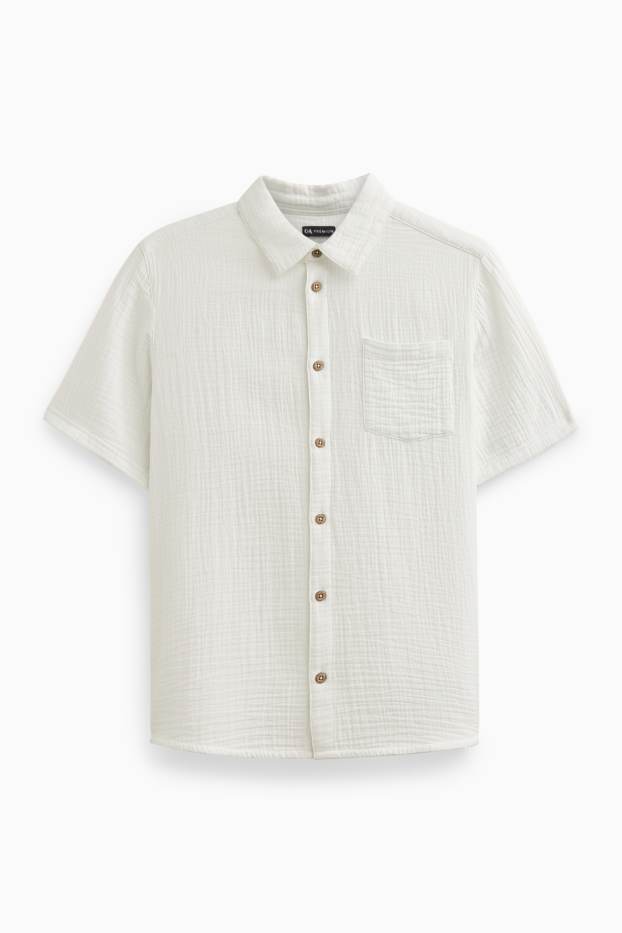 Kinderen: jongens - Overhemd - wit