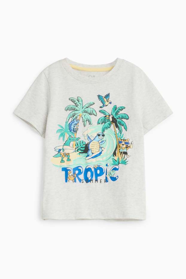 Nen - Animals - samarreta de màniga curta - gris jaspiat