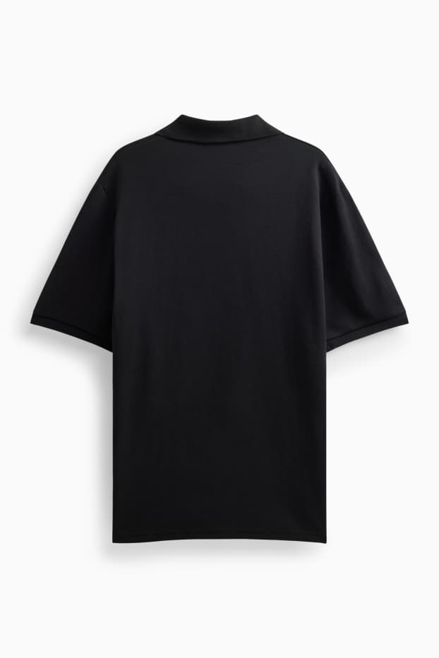 Pánské - Polokošile - relaxed fit - černá