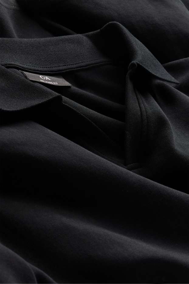 Pánské - Polokošile - relaxed fit - černá