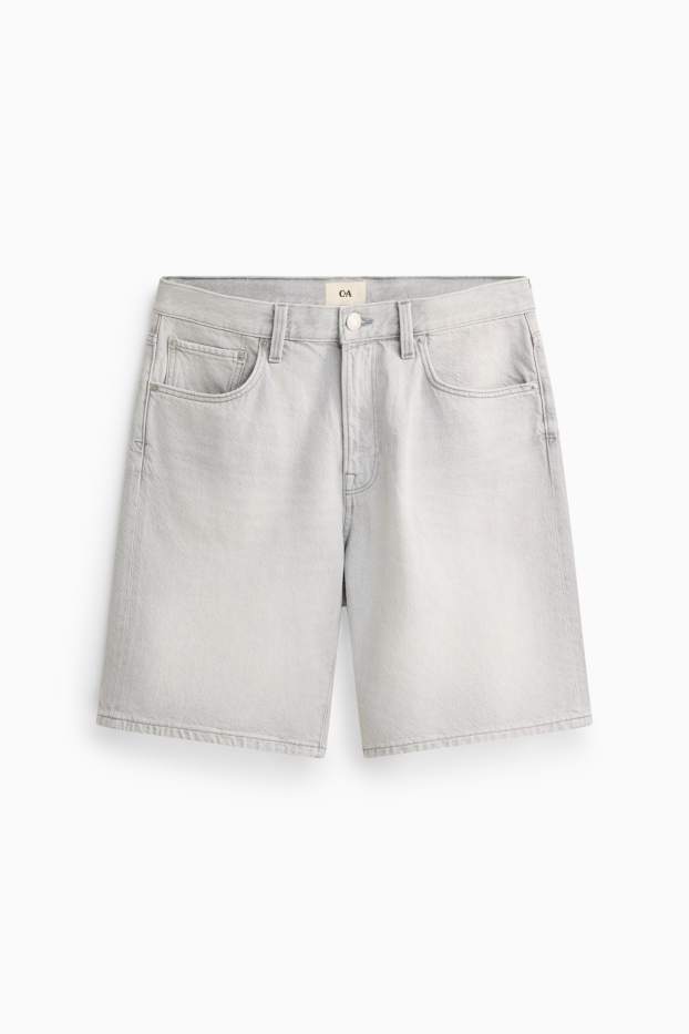 Herren - Jeans-Shorts - helljeansgrau