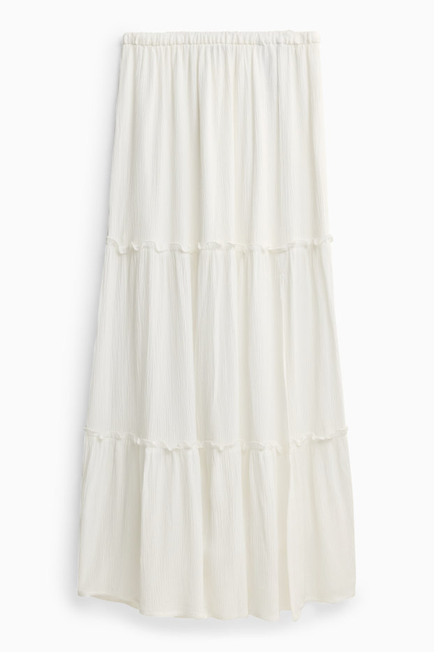 Femmes - Jupe en jean - blanc