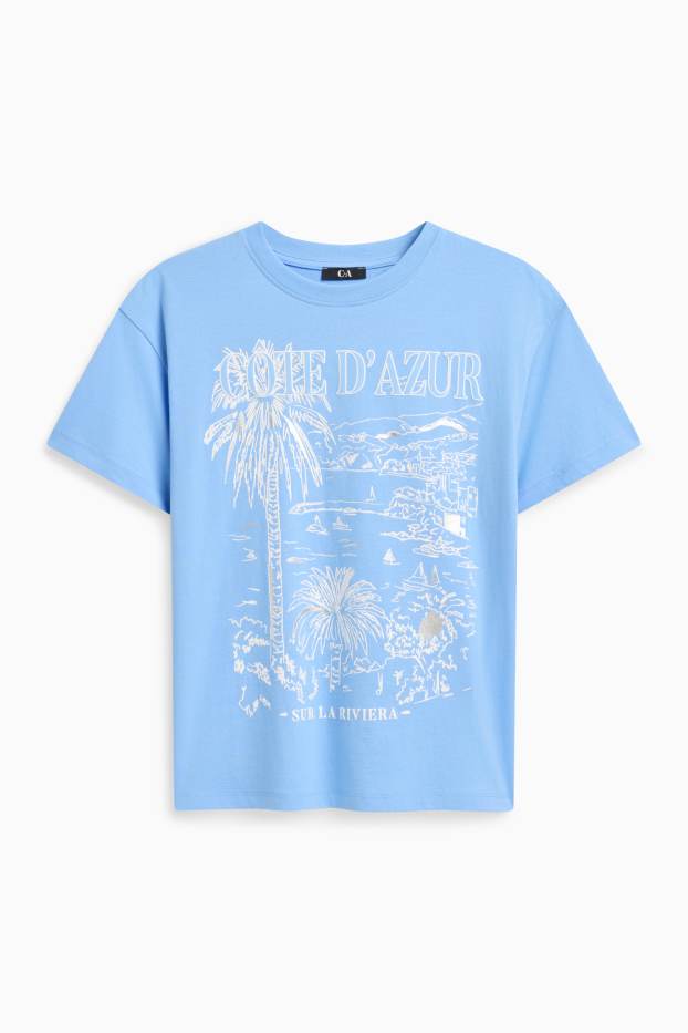 Women - T-shirt - light blue