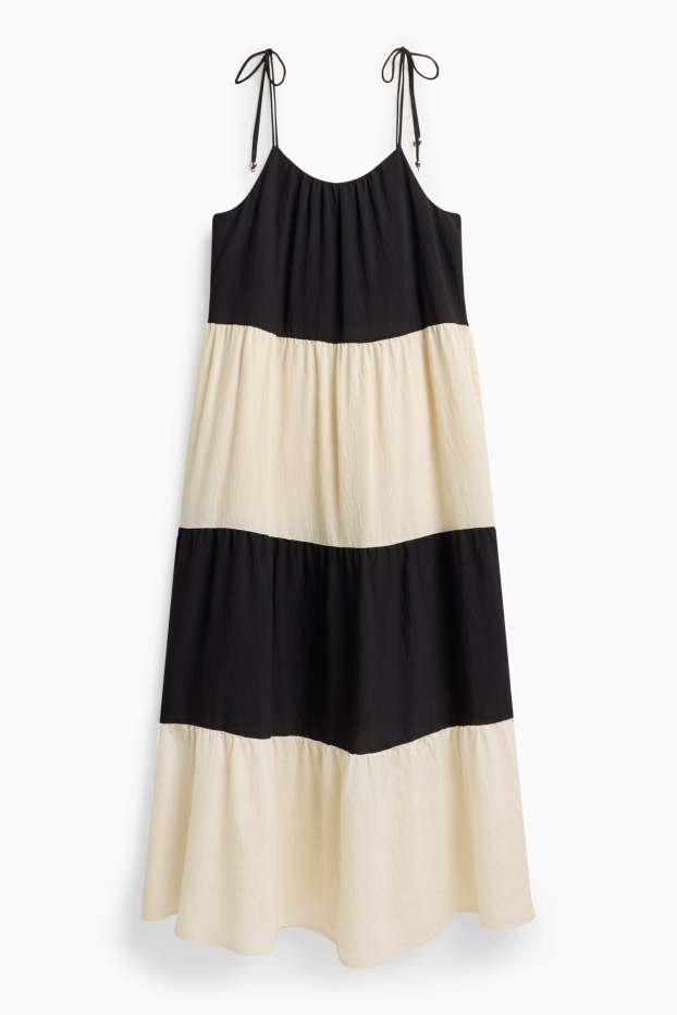 Women - Dress - black / white