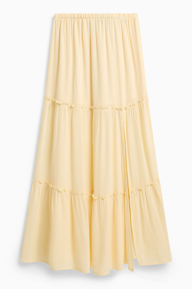 Femmes - Jupe en jean - jaune