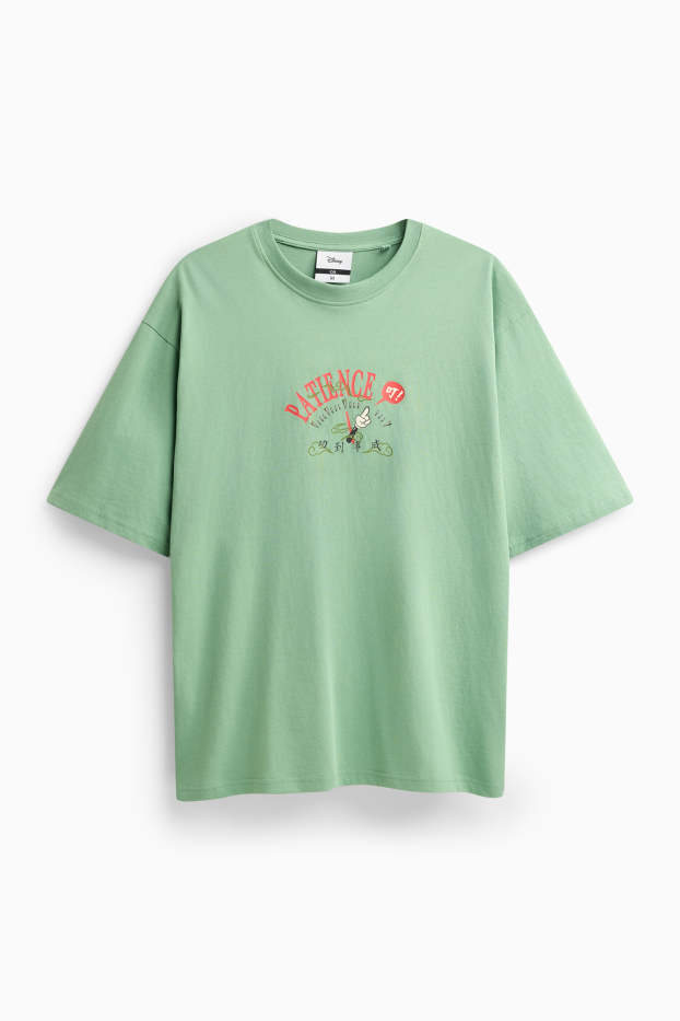 Uomo - T-shirt - oversize - Topolino - verde chiaro