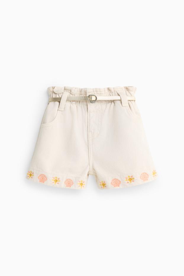 Children Girls - Shorts - white