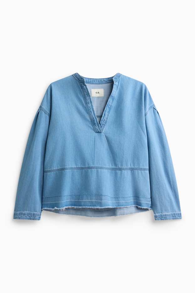 Femei - Bluză - denim-albastru