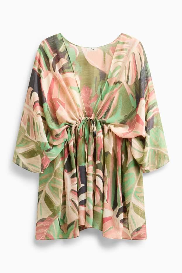 Femei - Kimono - cu model - verde