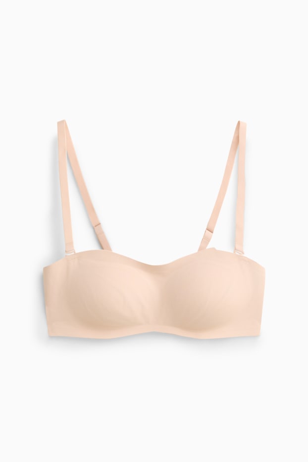 Femmes - Soutien-gorge bandeau - ampliforme - crème