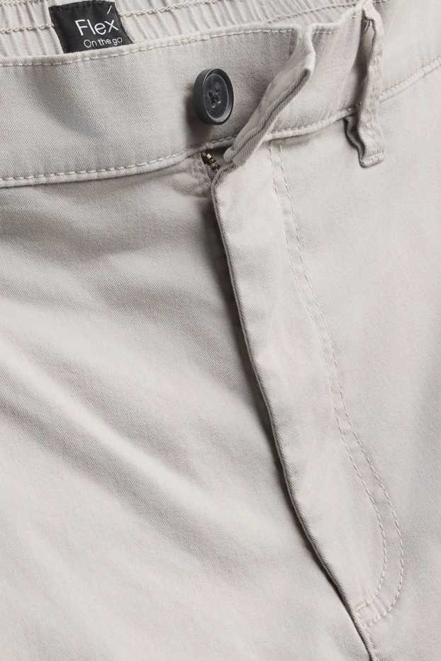 Uomo - Shorts di jeans - grigio