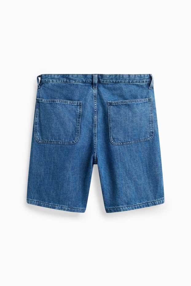 Heren - Jeansshorts - jeansblauw