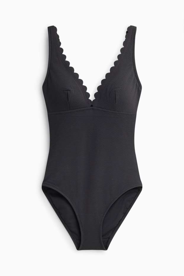 Damen - Shaping-Badeanzug - wattiert - LYCRA® XTRA LIFE™ - schwarz