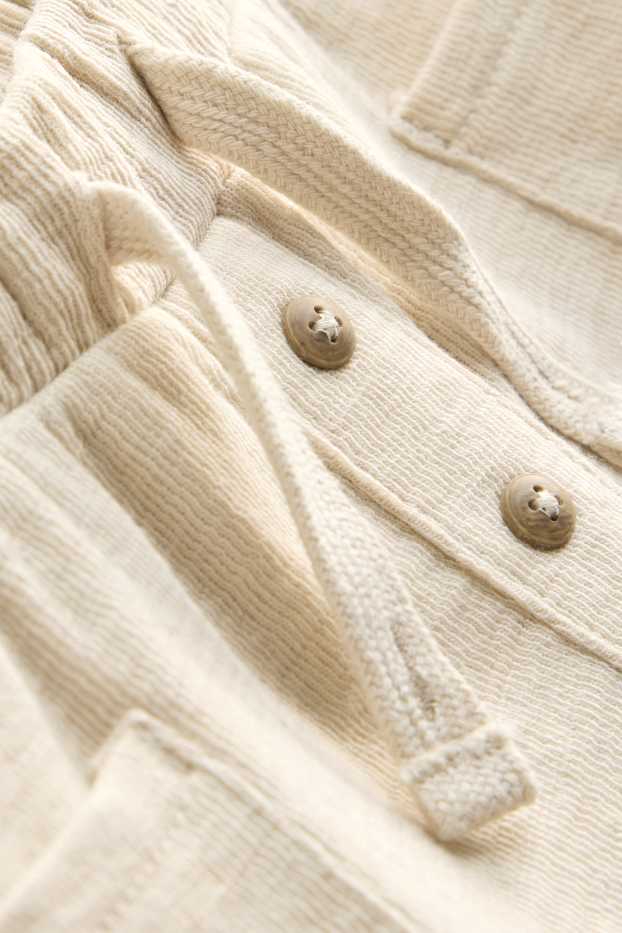 Baby Jungen - Baby-Shorts - strukturiert - beige