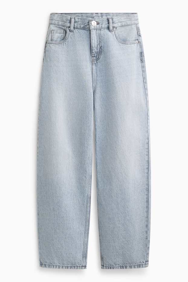 Children Girls - Barrel jeans - light blue