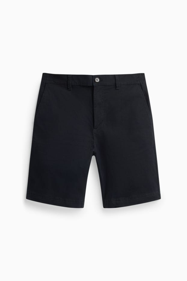 Uomo - Shorts di jeans - nero