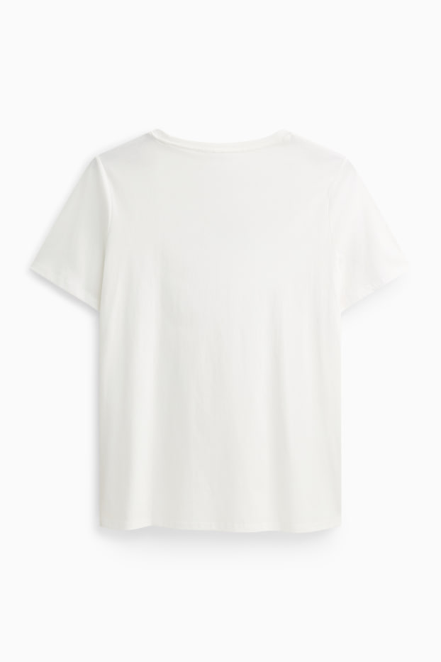 Women - T-shirt - regular fit - white