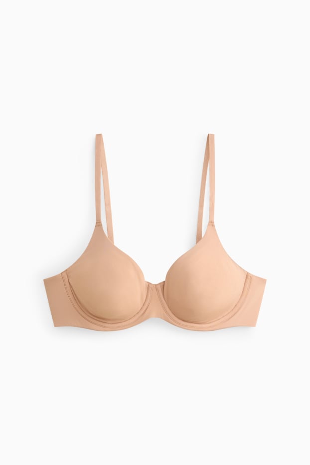 Damen - BH mit Bügel - FULL COVERAGE - unwattiert - beige