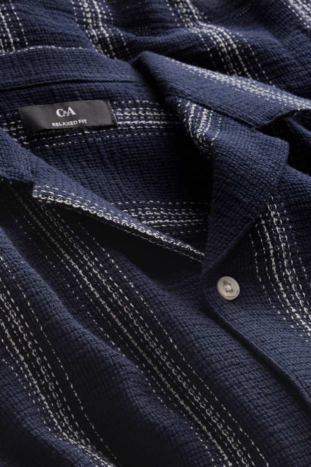 Hommes - Chemise - bleu foncé