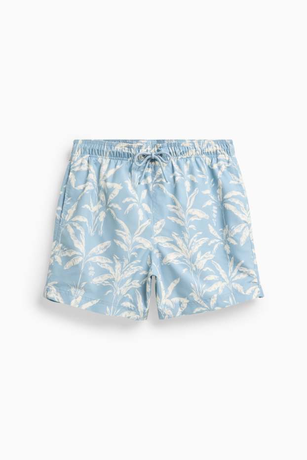 Men - Mini Me - men's swim shorts - light blue